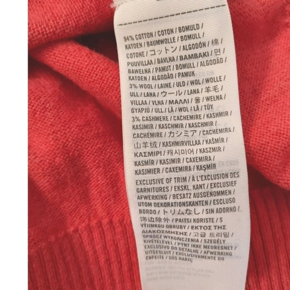 Abercrombie & Fitch Sweater Mens L Rust Muscle Fit Cotton Cashmere V-Neck Moose - Picture 5 of 6